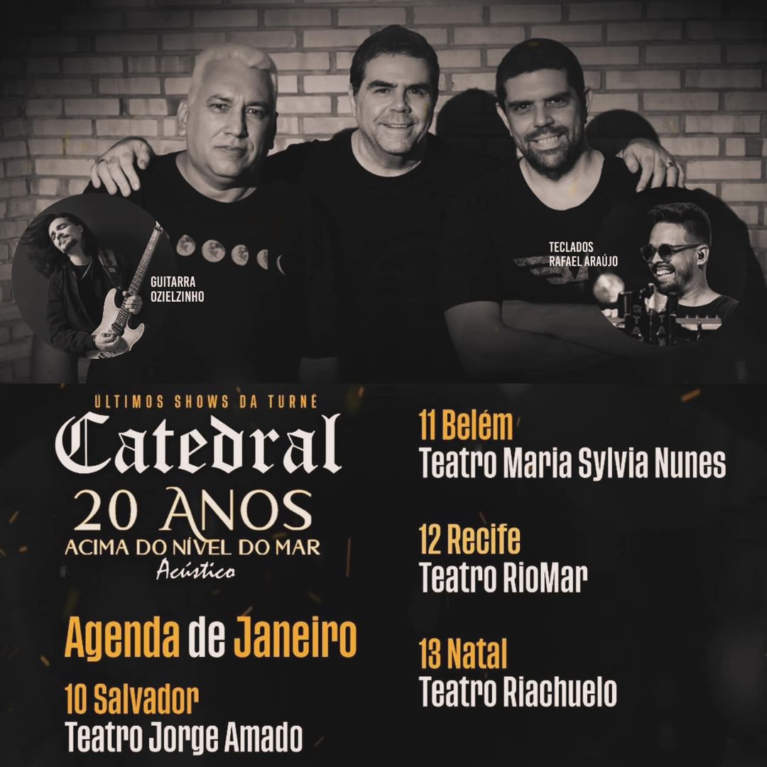 ”ACIMA DO NÍVEL DO MAR 20 ANOS” ÚLTIMOS SHOWS DA TURNÊ: